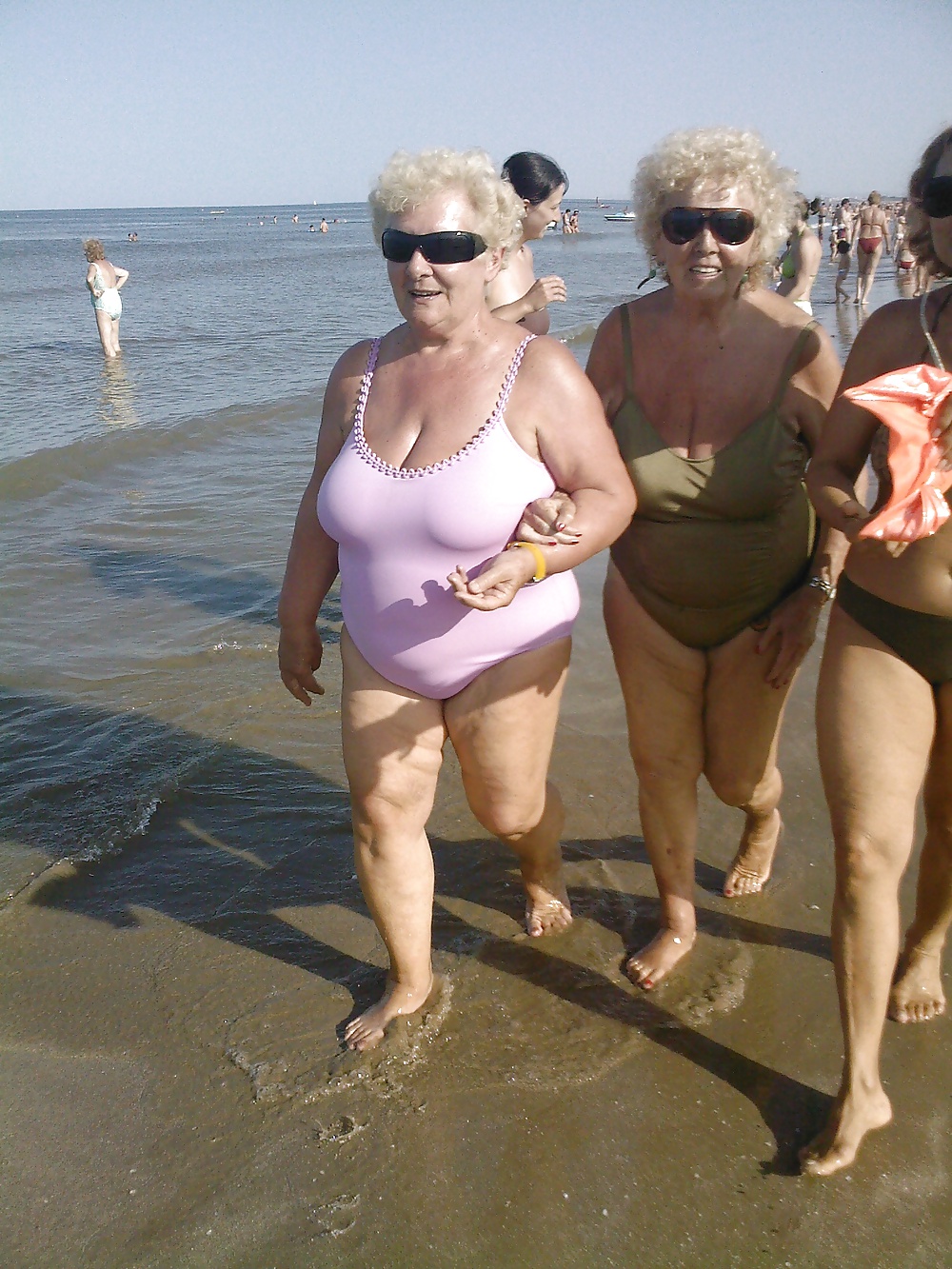Grannies on beach 2 #11177430