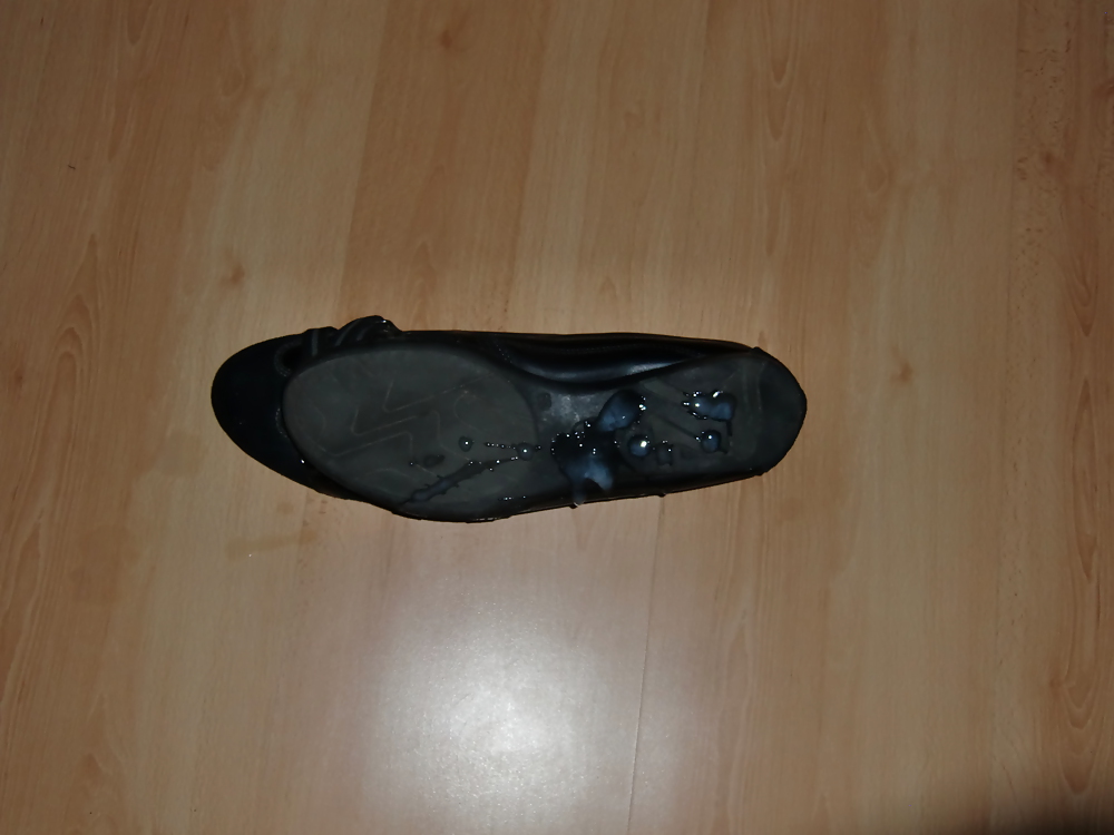 Schwarze Ballerina-Schuhe #14187236