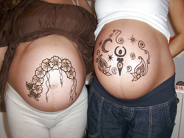 Tattoo on pregnant belly  #2531045