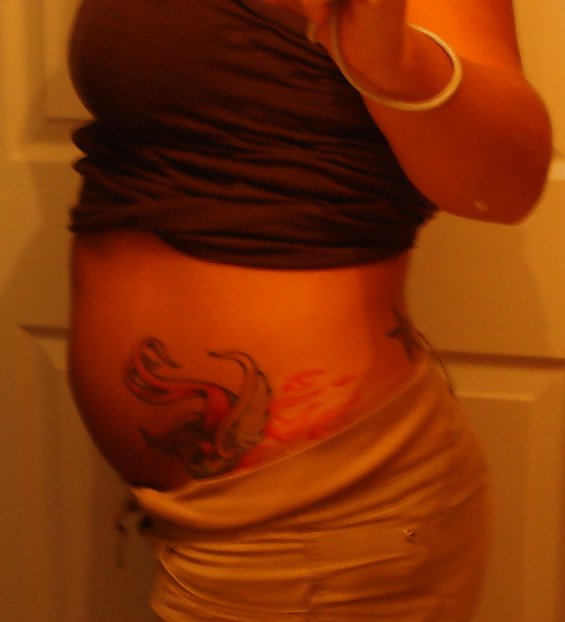 Tattoo on pregnant belly  #2531051