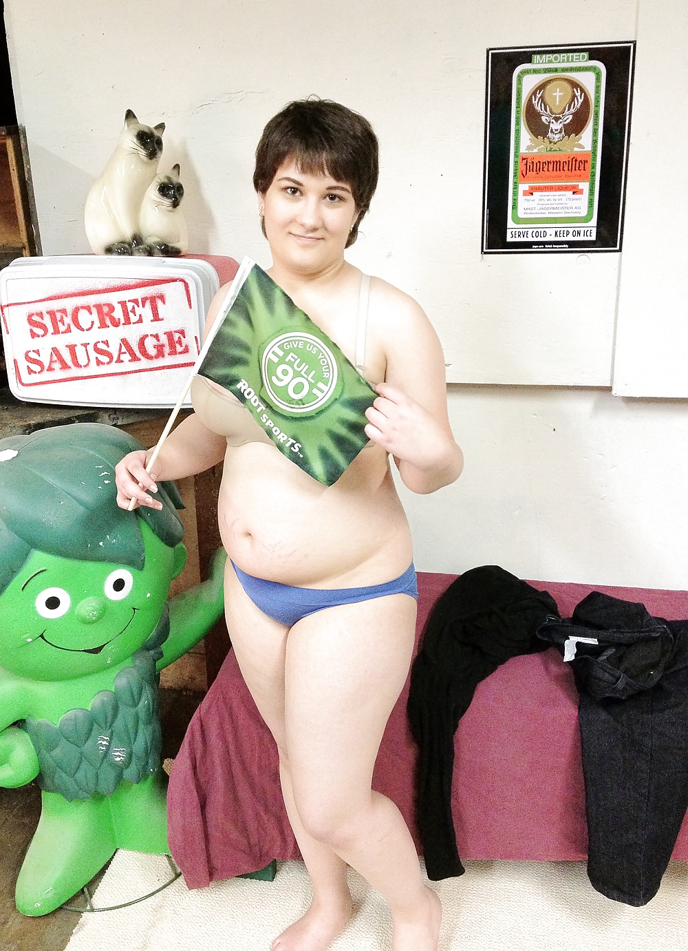 Pork Pies! - Chubby Soccer Coed Strips in Seattle Dorm #11848605