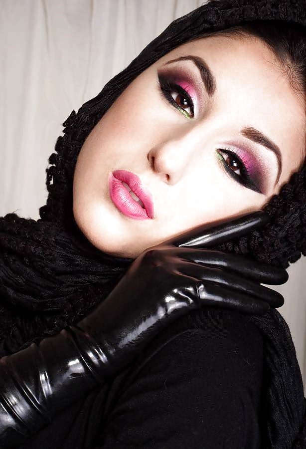Latex Leder Hijab #7913665