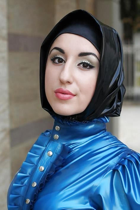 Latex Leder Hijab #7913727