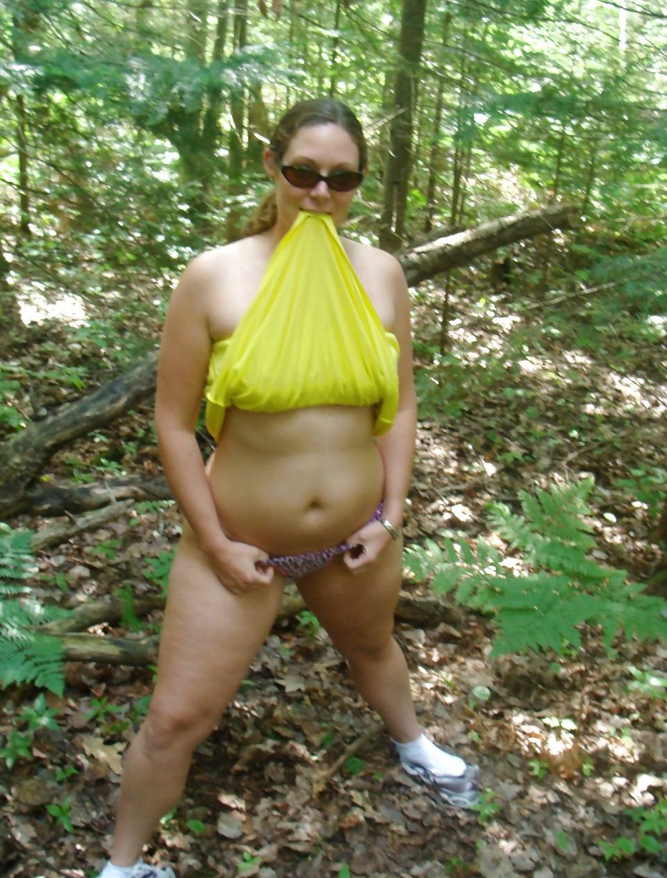 Chubby Milf in the forest #10711856