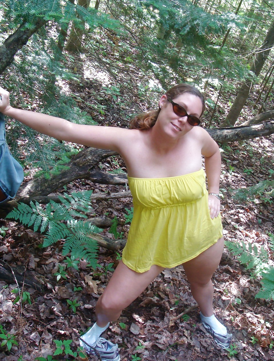 Chubby Milf in the forest #10712029