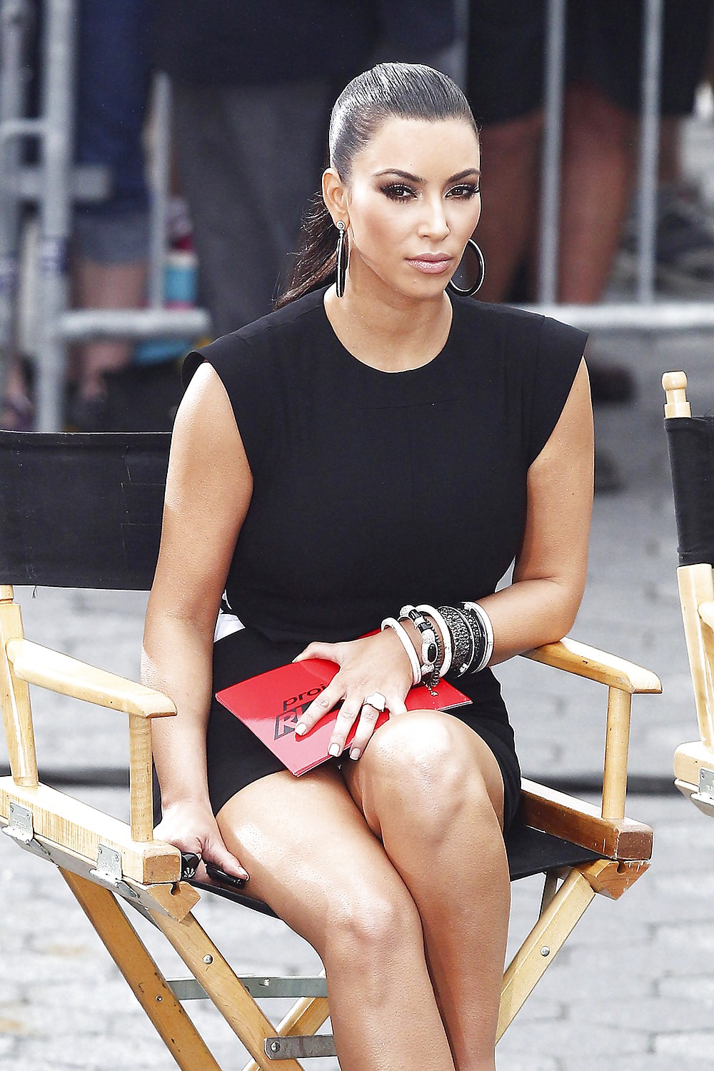 Kim Kardashian Panty Flash While Filming Project Runway #5410033