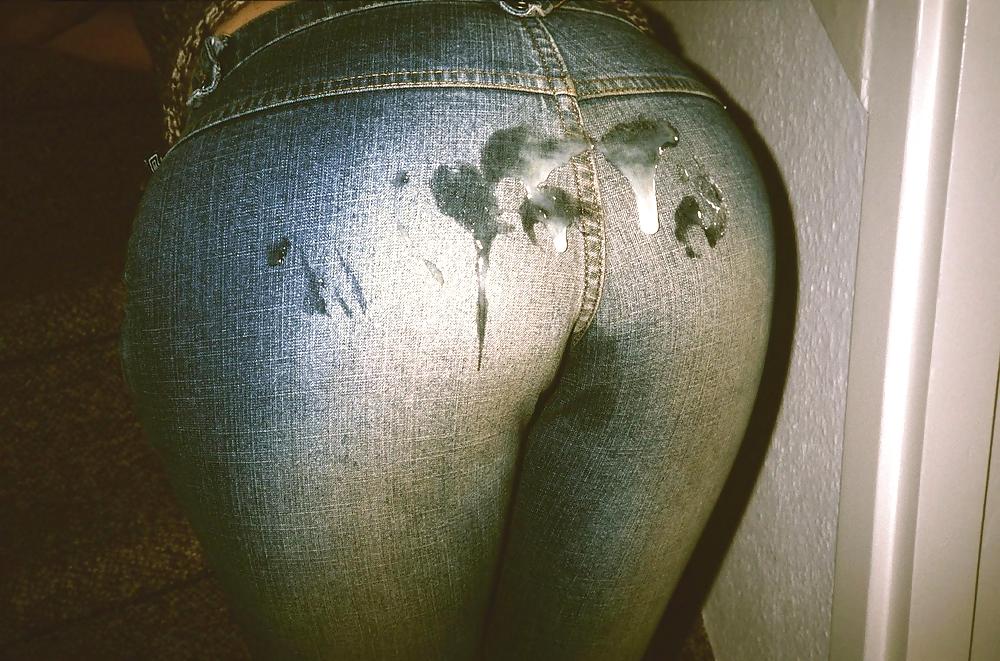Beautys in jeans and cum #4779635