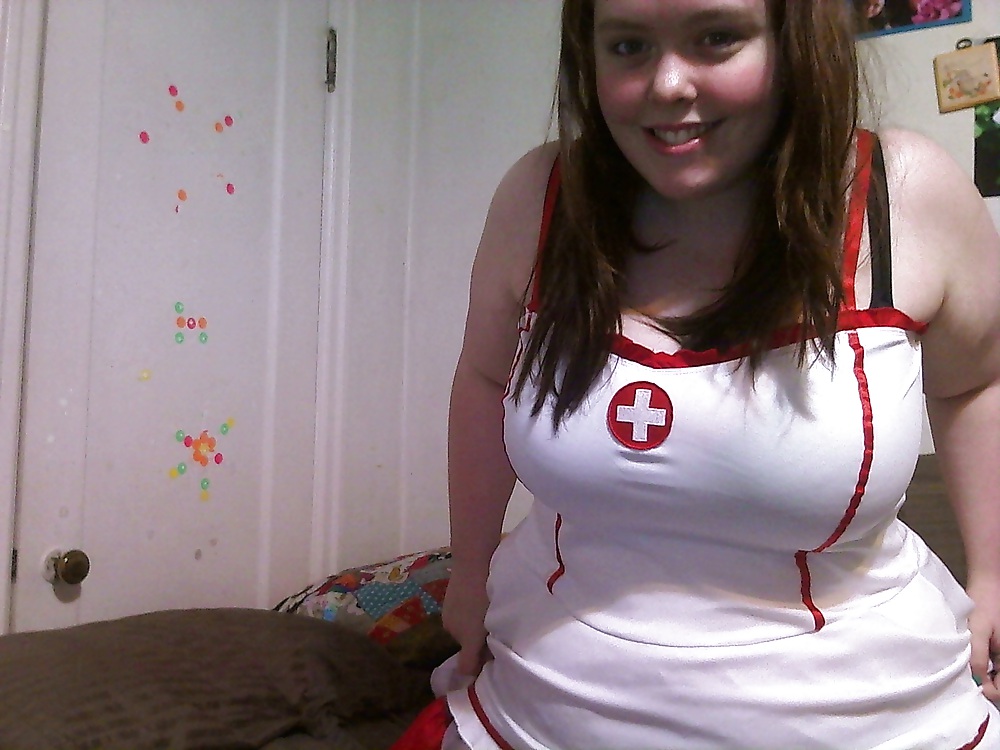 He likes the nurse costume lots #9339375