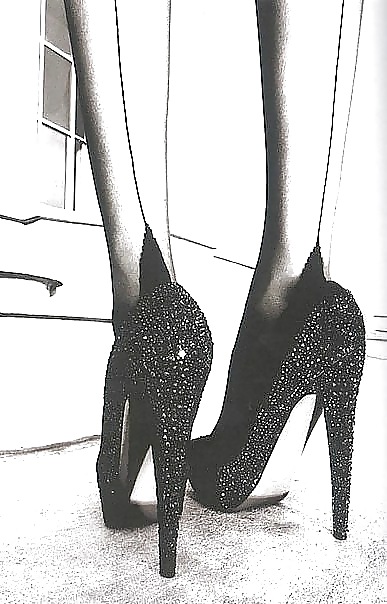 Classic film noir stlye heels and stockings.... #15269752