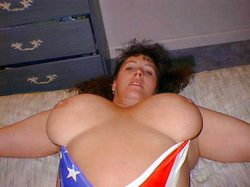 Busty US brunette celebrating July 4th #16468943