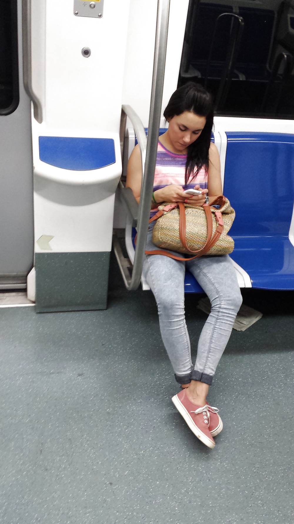 Voyeur in Barcelona metro #17959219