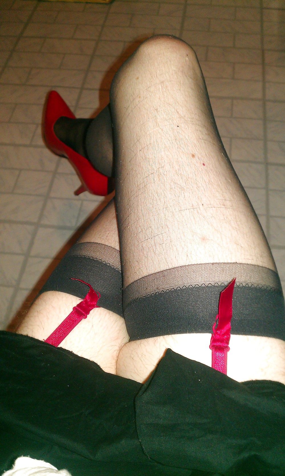 Me crossdressing stockings n spike heels #9716574