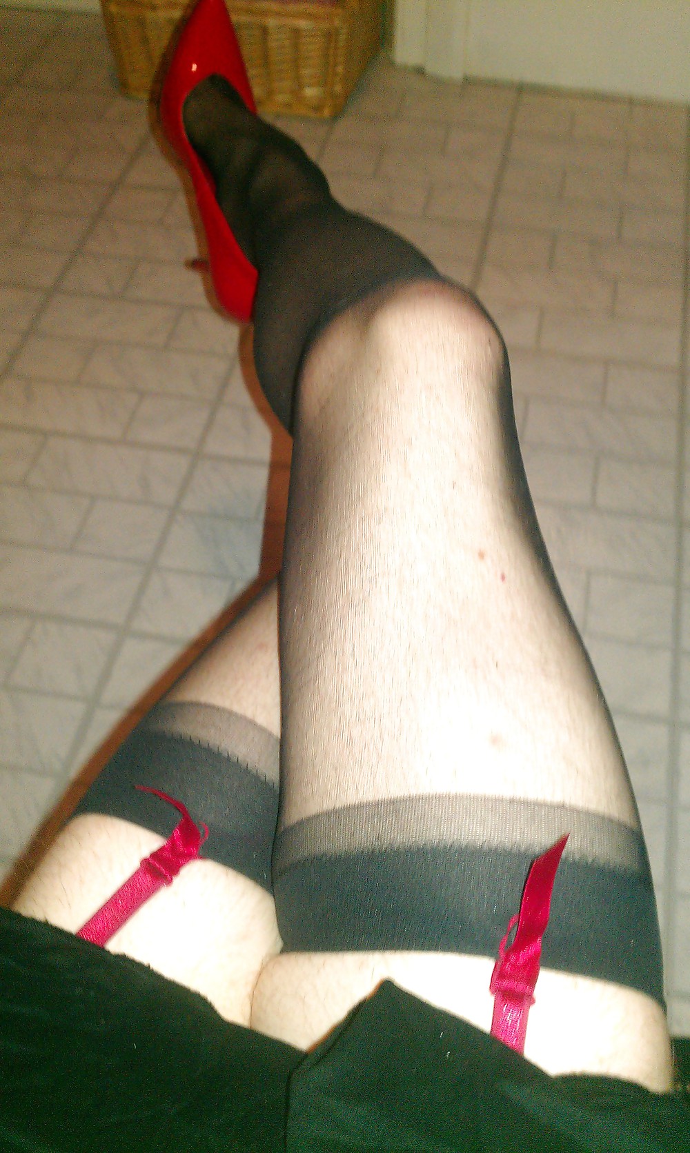 Me crossdressing stockings n spike heels #9716648