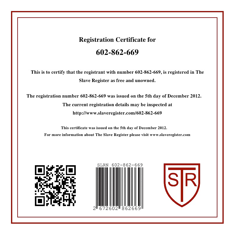 Certificate #13030603