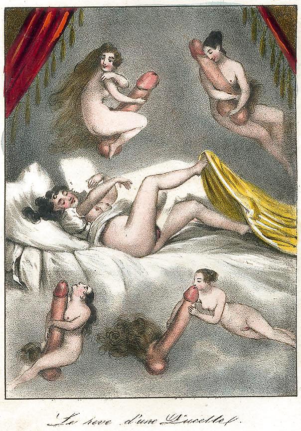 Arte erótico dibujado 77 - artista n.n. (8) c. 1840
 #19830388