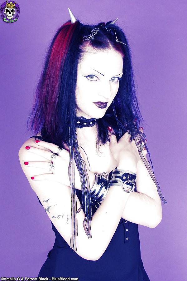 Scar13 Young Goth Girl in Pigtails #6714380