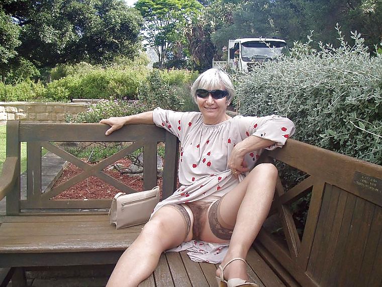 Upskirt hairy pussy outdoor #17534417