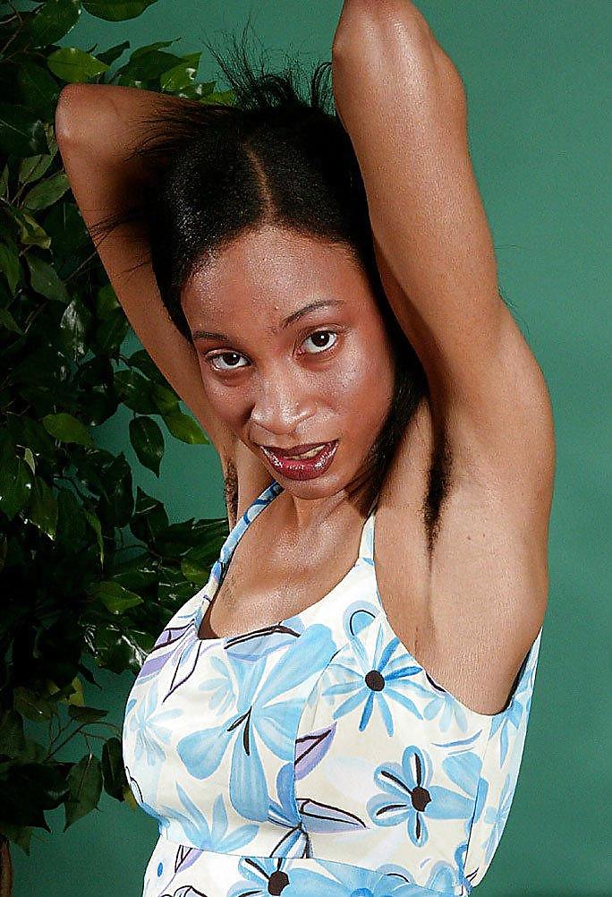 Black beauty Melissa, hairy armpits, lesbian  #22790167