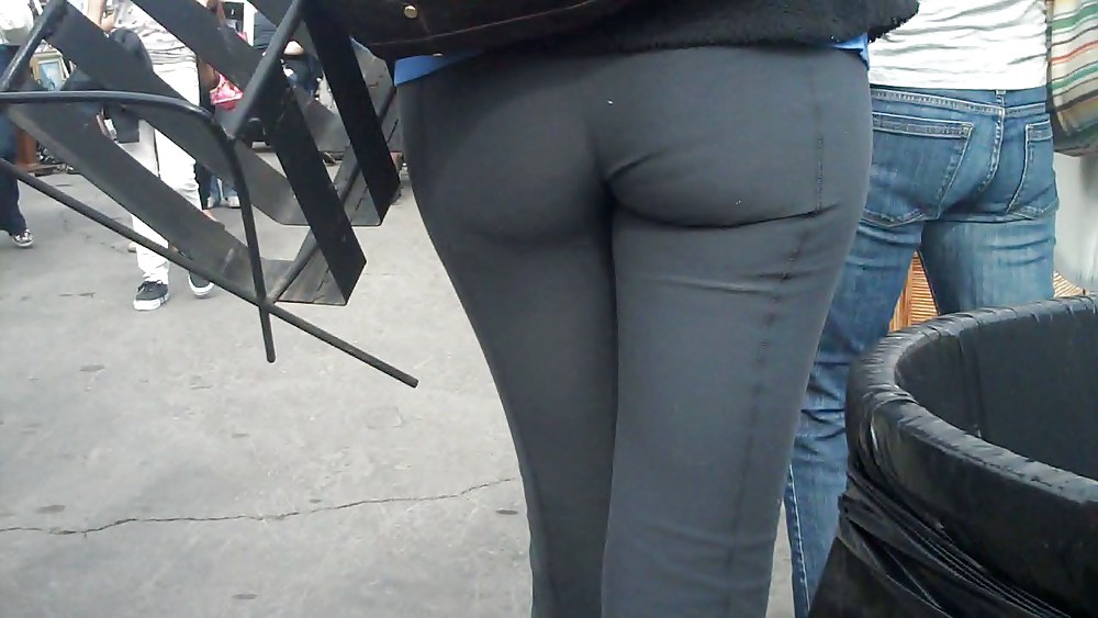 Blue jeans stuffed with rear ends ass & butts #9897384