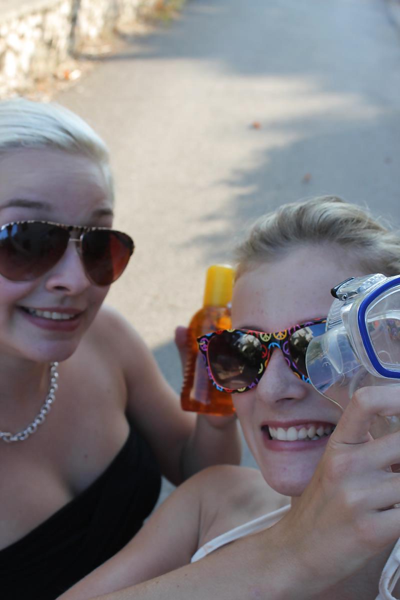 2 Blonde Teens On Vacation #14075668