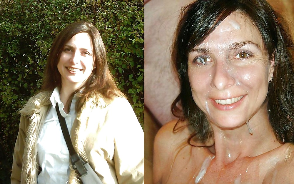 Antes y después de un facial y una corrida.
 #20000195