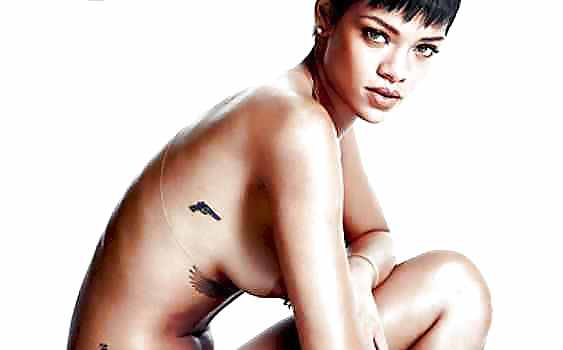 Rihanna - Ebony Pop Temptress Gagging for cock #18774432