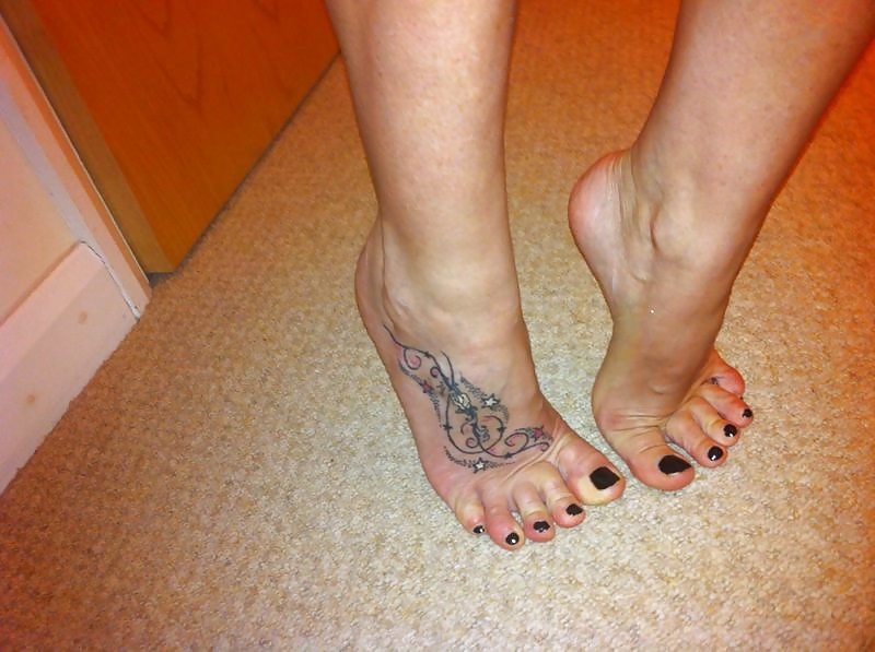 Luv my new foot tattoo do you? #14274878