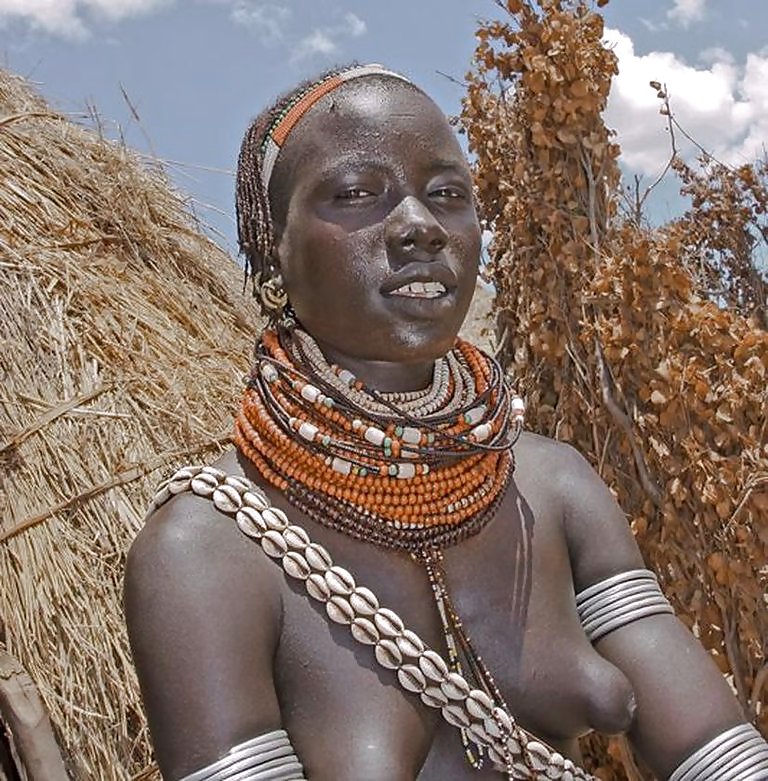 Die Schönheit Afrikas Traditionellen Stammes Mädchen #15838034