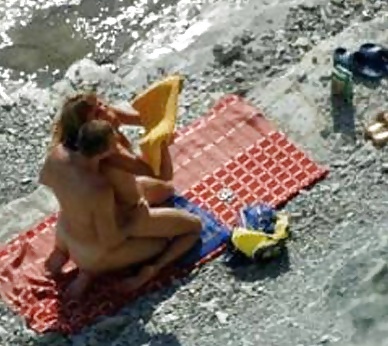 Amateurs having sex on public beach - adriatic coast #1096854