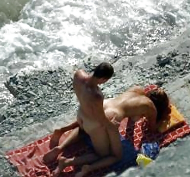 Amateurs having sex on public beach - adriatic coast #1096863