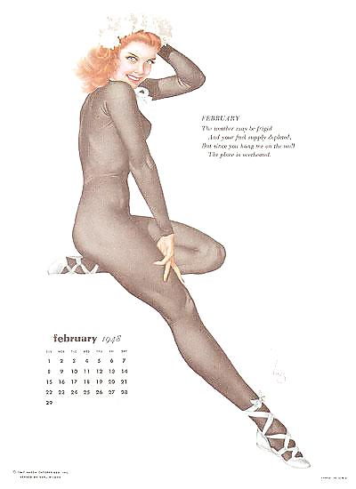 Erotic Calendar 9 - Vargas Pin-ups 1948 #11729731