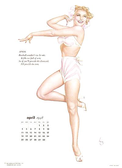 Erotic Calendar 9 - Vargas Pin-ups 1948 #11729744