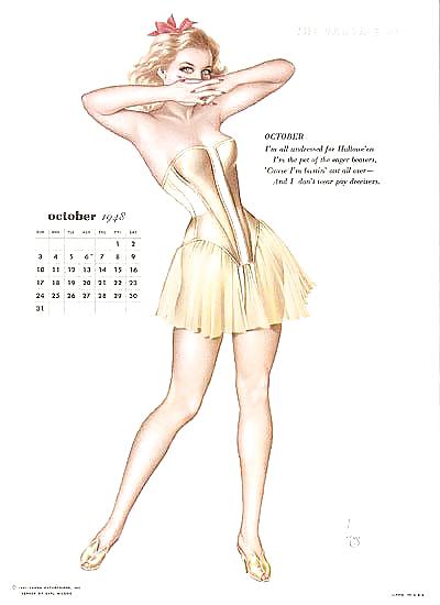 Erotic Calendar 9 - Vargas Pin-ups 1948 #11729750