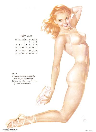 Erotic Calendar 9 - Vargas Pin-ups 1948 #11729756