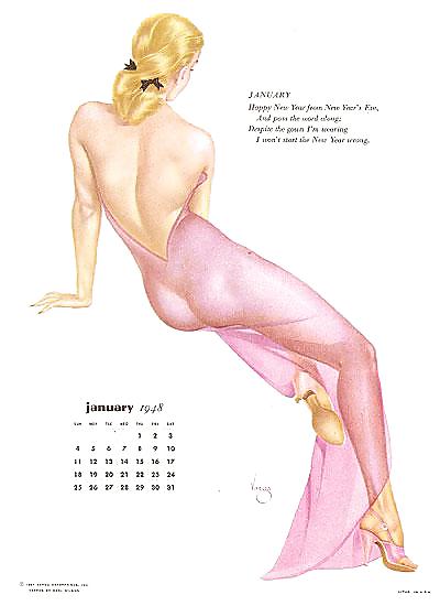Erotic Calendar 9 - Vargas Pin-ups 1948 #11729777