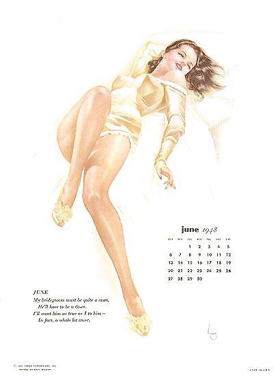Erotic Calendar 9 - Vargas Pin-ups 1948 #11729783