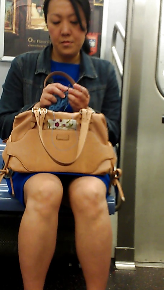 New York Subway Asiatische Mädchen Express-Linie #22394828