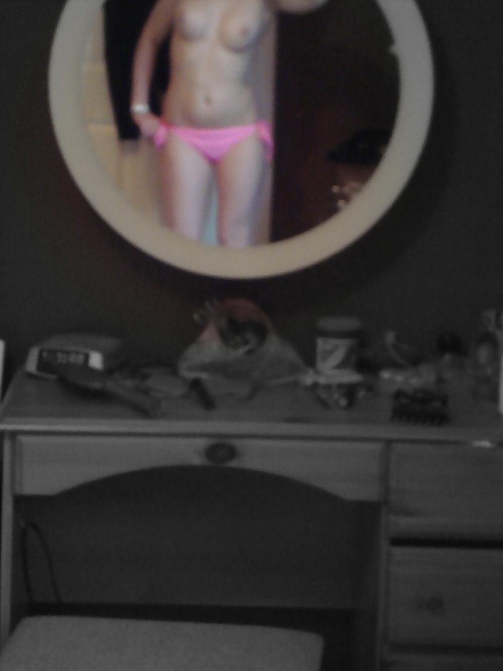 Stolen Pics - Blonde Selfshots in Mirror #13908856