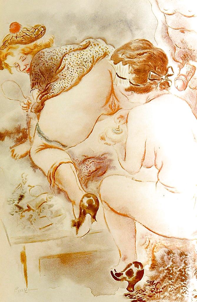 Arte erótico pintado 112 - artista n.n. (9) c. 1930
 #18324755