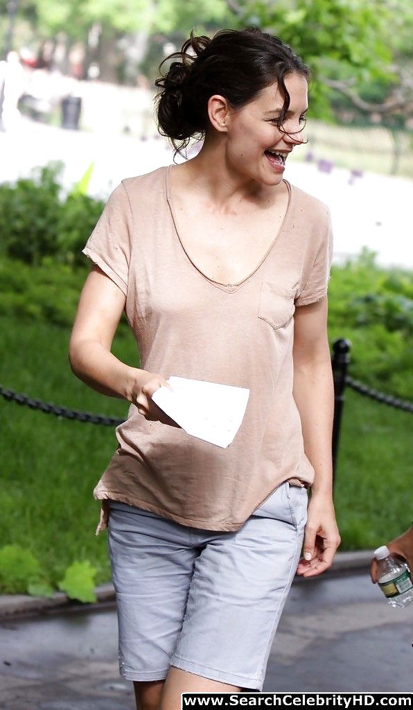 Katie Holmes Wet T-Shirt And See-Through Pokies #18679343