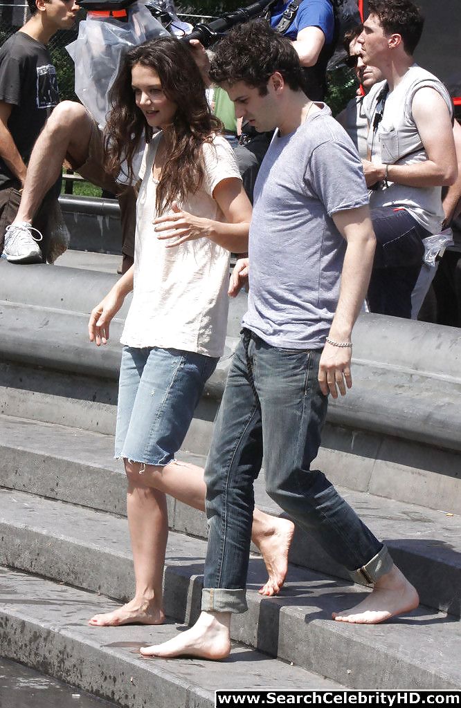 Katie Holmes Wet T-Shirt And See-Through Pokies #18679415
