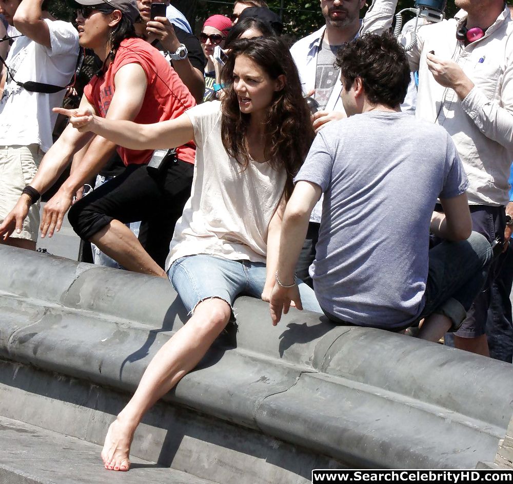 Katie Holmes Wet T-Shirt And See-Through Pokies #18679420