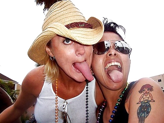 Girls with their tongues out #5444315