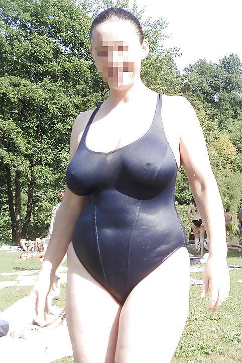 Badeanzug Bikinis BH Bbw Reifen Jugendlich Groß Riesig Gekleidet 3 #4907196