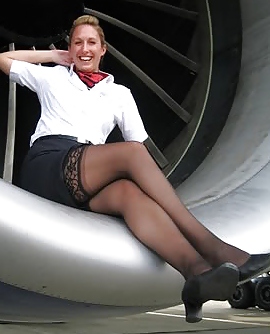 Flight attendants stockings ans pantyhose #16259839