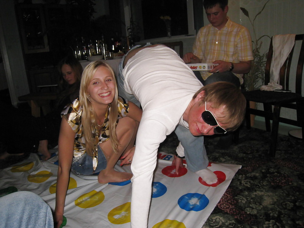 Playing Twister, Upskirt, Nude and Downblouse #2757000