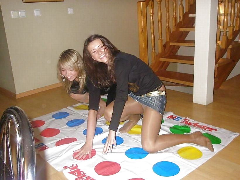 Playing Twister, Upskirt, Nude and Downblouse #2757040
