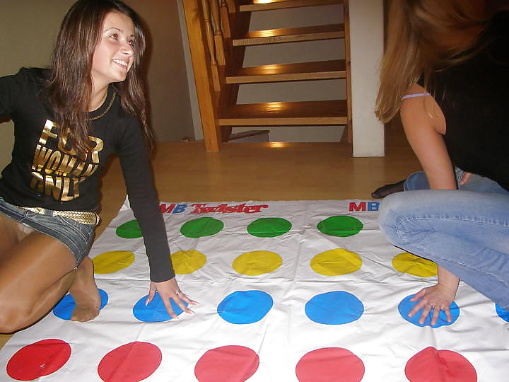 Playing Twister, Upskirt, Nude and Downblouse #2757047