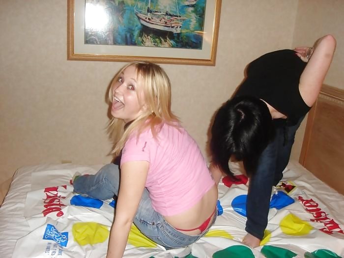 Playing Twister, Upskirt, Nude and Downblouse #2757072