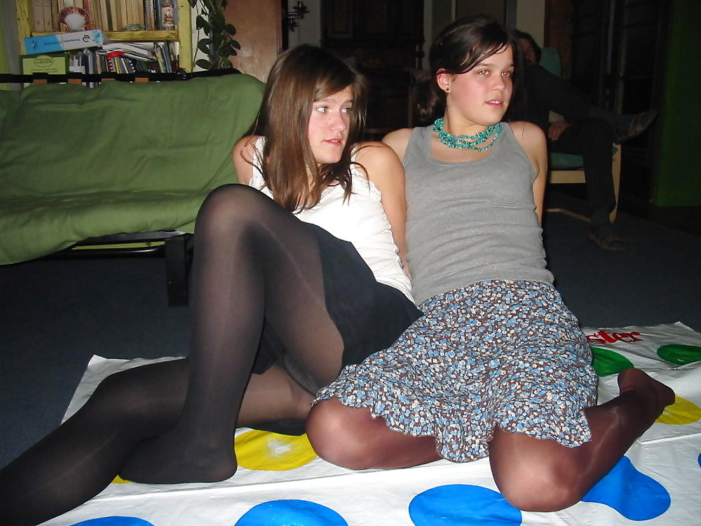 Playing Twister, Upskirt, Nude and Downblouse #2757137